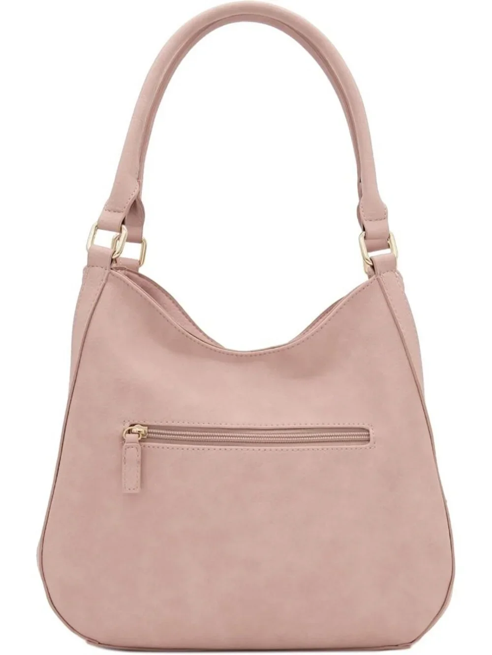 Stylish Lightweight Medium Hobo Bag - 3 Compartment Faux Leather Tote Handbag